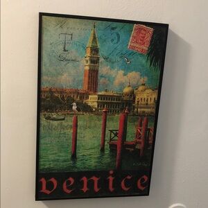 Venice Wall Art with Red Accents
19 A X 12 W
